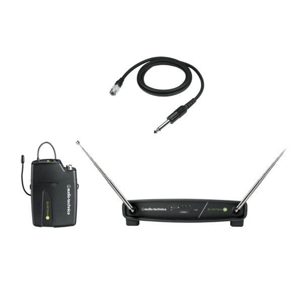 ATW-R900A RECEIVER  AND  ATW-T901A BODY-PACK TRANSMITTER WITH AT-GCW GUITAR/INSTRUMENT INPUT CABLE